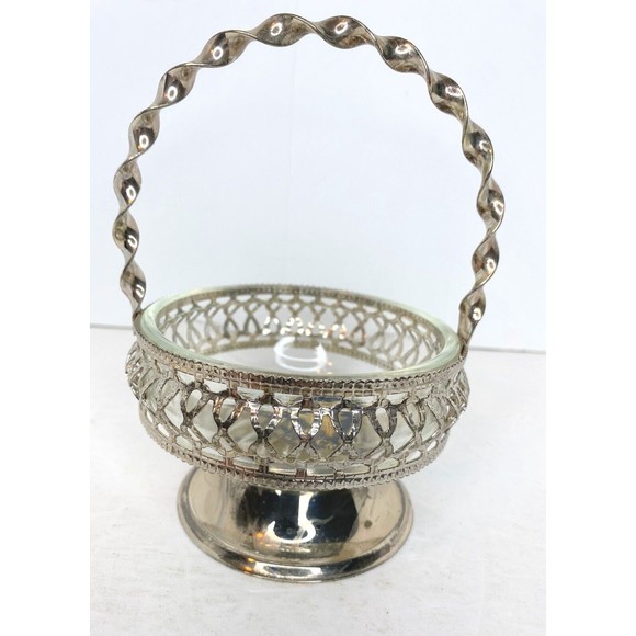 VINTAGE HANDMADE CRYSTAL BRAMA CONDIMENT DISH Made In England - Picture 1 of 12